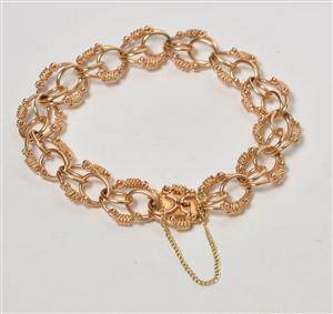Armbånd af 18 kt. rosa guld - ca. 1950erne