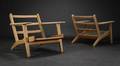 Hans J. Wegner. Par lænestole, model GE-290 2