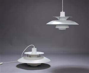 Poul Henningsen, par PH-5 pendel, hvidlakeret 2