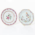 Tallrikar Kina 1700-tal Famille rose