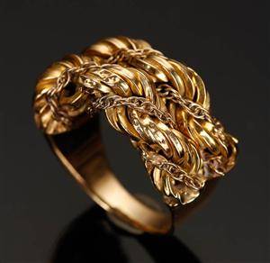 Ring, 14 kt guldring. 