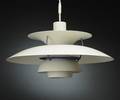 Poul Henningsen. Pendel. PH5 hvid 