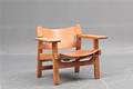 Børge Mogensen. Lænestol Den spanske stol, model 2226