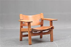 Børge Mogensen. Lænestol Den spanske stol, model 2226