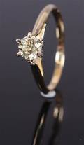 250572 Solitairering, ca. 0.39 ct.
