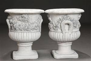 Par havekrukker med roser 2 