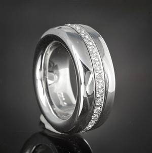 Brillant-Ring Weißgold, ca. 0.74 ct.