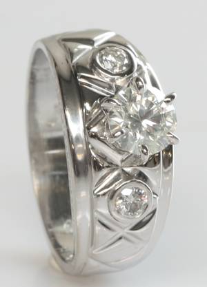 Brillantring ca. 0.87 ct