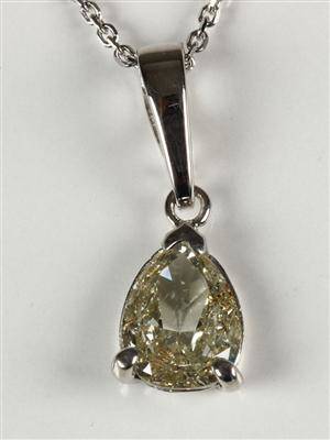 Brilliantvedhæng af guld, ca. 1.02 ct
