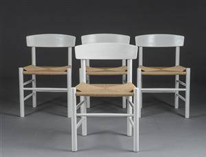 Børge Mogensen. Fire stole model J39.4
