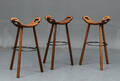 Dansk møbelproducent Tre barstole 3  
