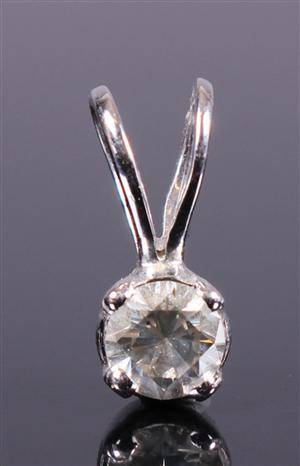 Solitairevedhæng. Ca. 0.50 ct