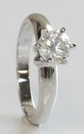 Solitairering, ca. 0.90 ct.