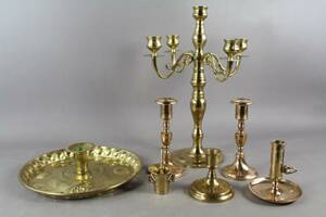 Ljusstakar i mässing 6 st