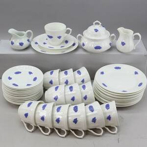 Kaffeservis Blå Blom