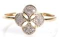 Brillantring, 9 kt. guld, ca. 0,05 ct.