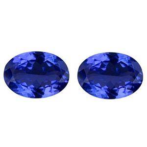 Uindfattet tanzanitter. Ca. 1.66 ct 
