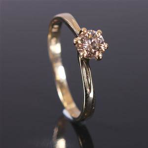Solitairering ca. 0.46 ct. 