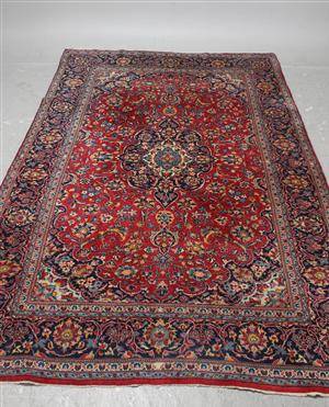 Matta, handknuten, orientalisk, 300x195 cm