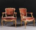 Karmstolar, Louis XV-stil, Frankrike, 1800-tal 2