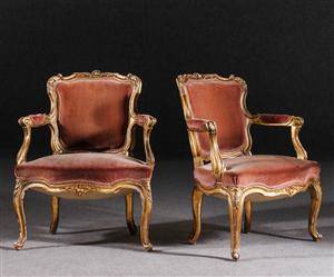 Karmstolar, Louis XV-stil, Frankrike, 1800-tal 2