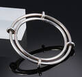 Hans Hansen. Moderne Dobbelt armring af sterlingsølv