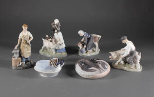 Samling Royal Copenhagen samt Bing Grøndahl figurer 6