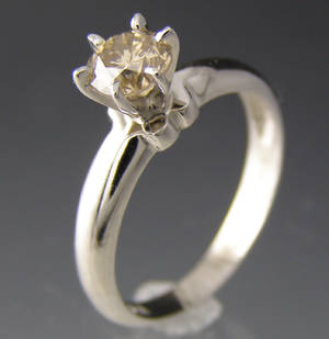 Solitaire ring ca. 0.78 ct.
