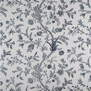 Tyg, Historical Collection, Ekebyholm, blå, BomullLin, 10 m