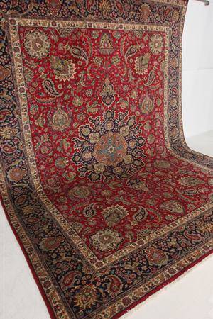 Persisk handknuten matta Täbriz 395 x 302 cm