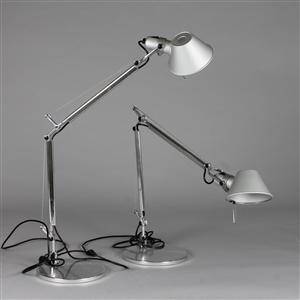 Artemide, ett par bordslampor, Tolomeo Mini 2