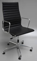 Charles Eames. Kontorstol, Model EA-119 Full Leather
