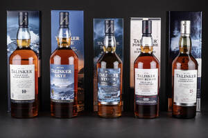 5 flasker Talisker Single Malt 5
