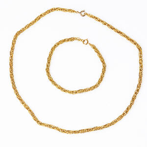Armband halsband 18 k guld