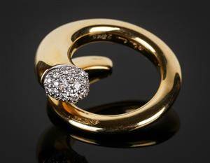 Ole Lynggaard Emeli brillantring af guld 18 kt