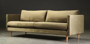 2Up, 3-personers sofa betrukket med velour-stof, model Marc 