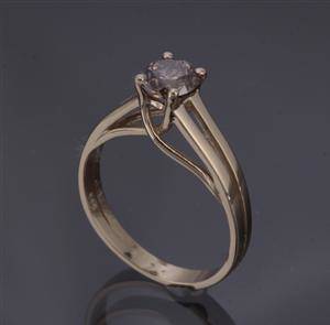 Diamant solitairering, ca. 1.05 ct