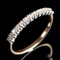 Alliancering med brillanter ca. o.30 ct. i  9 kt. guld