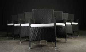 Polyrattan havestole 10