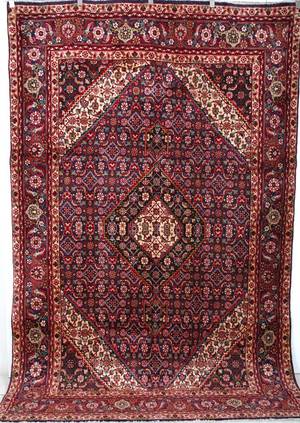 Persisk handknuten matta Täbriz, mått 305x195 cm.
