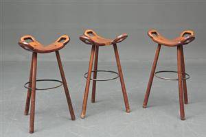 Dansk møbelproducent Tre barstole 3