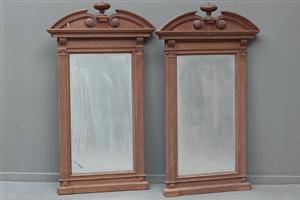 Par spejle af eg ca.1880 2
