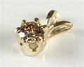 Brilliantvedhæng af guld, ca. 0.24 ct