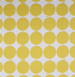 Tyg, Stig Lindberg, Tallyho, gul, Bomullpolyester, 5 m