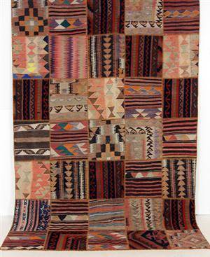 Matta, Patchwork kelim, 302x200 cm