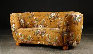 Bananformet sofa, 1940erne, dansk møbeldesign