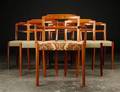 Syv spisestole af palisander, dansk møbelproducent 7