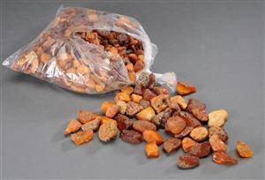 Samling rav ca 1080 gr Læsø