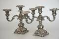 Silverljusstakar Totalvikt ca 1397gr