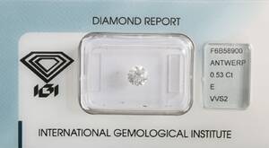 Brilliant cut diamond 0.53ct